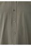 Tencel ™ ) Lyocell Blended Khaki Shirt Regular Fit / Normal Cut 0220415-71818 - 7