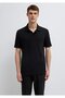 Black Black Polo T-Shirt Regular Fit / Normal Cut 0613372-900 - 4