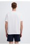Black Printed White T-Shirt Loose Fit / Comfortable Cut 0613365-620 - 6