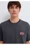 Jeans Printed Anthracite T-Shirt Loose Fit / Relaxed Comfortable Cut 0613598-89100 - 6