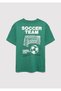 Printed Green Boy's T-Shirt M6610414-71697 - 4