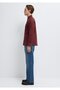 Soft-Premium Burgundy Linen Shirt, Slim Fit / Narrow Cut 0211466-70396 - 5