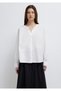 Detailed White Shirt Loose Fit / Relaxed Comfortable Cut 1211348-620 - 3