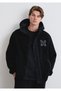 M Logo Patchli Black Sherpa Coat 0110628-80022 - 4