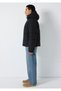 Hooded Black Inflatable Coat 0110756-71379 - 4