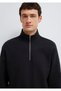 Semi-fermoar negru basic Swea tricou 0S10419-900 - 6