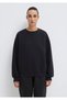 Bisiklet Yaka Siyah Basic Sweatshirt 1610198-900 - 4