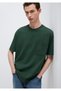 Crew Neck Green Basic T-Shirt Loose Fit / Loose Relaxed Fit066248-81570 - 2