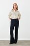 Striped Lyocell Shirt - Ecru - 2