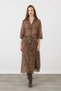 Bambi Patterned Midi Skirt - Brown - 4