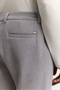 Men's Gray Side Elasticated Ribbed Elastane Slim Fit Trousers A62Y3080 - 4