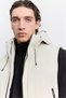 Men's Ecru Hooded Collar Water Repellent Windproof Functional 3-in-1 Comfort Fit Coat A62Y6120 - 4