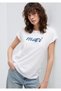 Logo Printed White T-Shirt Slim Fit / Slim Fit 166422-620 - 2