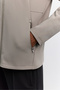 Men's Mink Stand Collar Zippered Cardigan with Chest Pocket Detail and Flexible Printed Technical Design A62Y1327 - 3