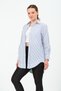 Women's Navy Blue-Blue-Brown Long Shirt - 5