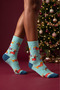 Unisex 3-Pack Cotton New Year's-Themed Boxed Ankle Socks - 4