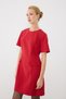 Mini Dress with Pocket Detail - Red - 3