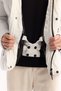 Men's White Hooded Water Repellent Windproof -10 Degree Resistant Shiny Puffer Regular Fit Ski - 8