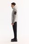 Men's Gray Hooded Windproof -5 Degree Resistant Plush Regular Fit Coat A52Y6077 - 3