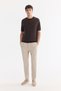 Men's Stone Side Elastic Pleated Soft Touch Breathable Relaxed Fit Trousers A61Y3046 - 8