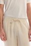 Men's Ecru Elastic Waist Breathable Modal Blend Soft Touch Relaxed Fit Jogger Pants A61Y3031 - 4
