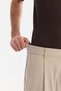Men's Stone Side Elastic Pleated Soft Touch Breathable Relaxed Fit Trousers A61Y3046 - 5