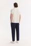 Men's Ecru Non-Curling Polo Collar Buttoned Bi-Stretch Interlock Regular Fit T-Shirt A61Y1075 - 5
