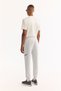 Men's Light Gray Elastic Waist Lace-Up Bi-Stretch Technical Fabric Regular Fit Sweatpants A52Y3416 - 7