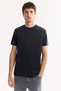 Men's Black Crew Neck Soft Touch Bi-Stretch Printed Regular Fit T-Shirt A52Y1022 - 8