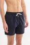 Men's Navy Blue Basic Quick-Drying Relaxed Fit Swim Shorts with Bag A61Y3800 - 5