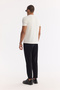 Men's Ecru Crew Neck Printed Bi-Stretch Interlock Regular Fit T-Shirt A61Y1144 - 4