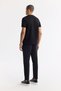 Men's Black Crew Neck Printed Bi-Stretch Interlock Regular Fit T-Shirt A51Y1162 - 4