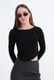 Bisiklet Yaka Basic Bluz B1025