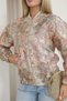 Patterned Glittery Jacquard Women's Jacket - 7