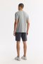 Men's Gray Crew Neck Printed Rayon Soft Touch Regular Fit T-Shirt A51Y1031 - 4