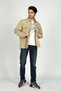 Newkar Men's 100% Cotton Woven Jacket, Beige