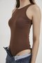 Sleeveless Snap-Fastened Stretch Bodysuit - 5