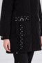 Black Quilted Jacket with Pocket Detail - 4