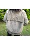 Hopefuldesign Plush Detailed Plush-Collar Adjustable Elastic Inflatable Coat - 5