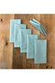 Placemat, Duck Linen, Fabric Napkins, Aqua Green, Pack of 6 - 3
