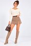 Women's Ecru Collar Detail Sweater Cty-cnd-11903 - 2