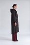 Shiny Quilted Jacket with Snap-Fastened Pockets, Black - 2