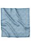 Blue Geometric Pattern 100% Twill Silk Scarf 4209 - 37 - 3