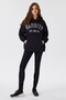 Carla Women's 100% Cotton Hooded Sweatshirt, Black