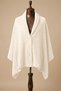 Premium Shoulder Shawl Poncho with Snap Fasteners - Beige - 4