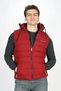 Caspian men's Hooded vest burgundy - 2