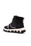 Urban Genuine Leather Boys' Lace-Up Boots with Zipper, Black - 5