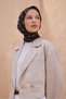 Silk Scarf - 4126-33 Black Twill