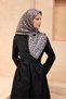 Silk Scarf - 4118-87 Charcoal Grey Twill - 2