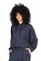 Nile women's hooded sweatshirt, navy blue. - 4